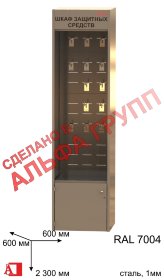 Шкаф СИЗ "АЛЬФА-09" ("КЛАССИК" открытый)